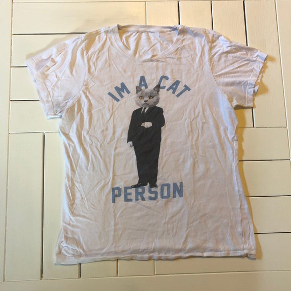 π3 for $15π "I'm a Cat Person" Vintage Tee - Picture 3 of 7